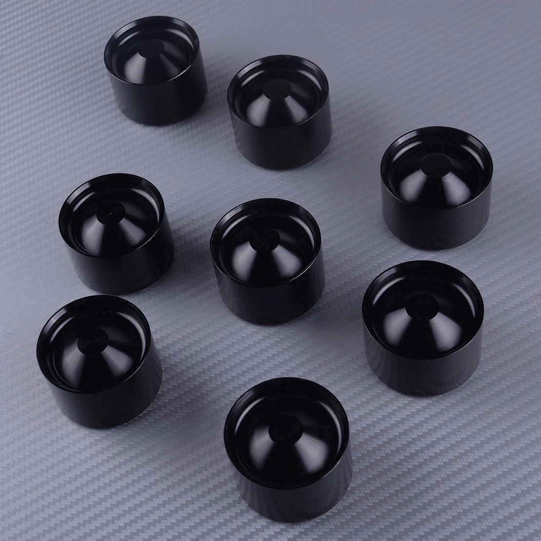 

DWCX 8PCS Aluminum Alloy Car Storage Cups Black Fit for 4003 WIX 24003 OD 1.797" ID 1.620"