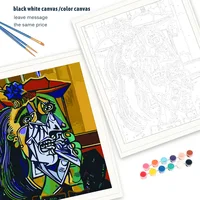 SDOYUNO 60x75cm farby By Numbers zestawy bezramowe DIY malarstwo abstrakcyjne według liczb, na płótnie Home Decor cyfrowe malowanie ręczne 2