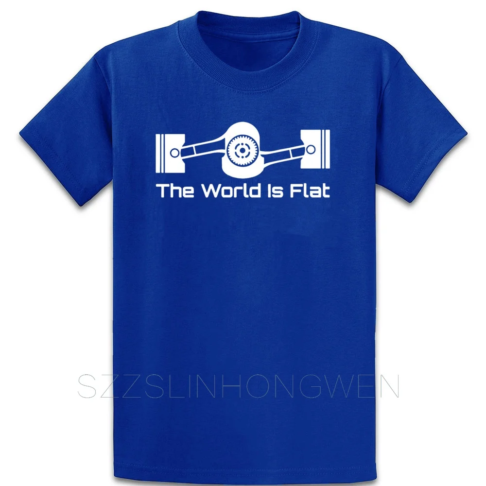 The World Is Flat Graphic Tee_Subaru Boxer Engine T Shirt Short Sleeve Summer Custom Euro Size Over Size S-5XL Building Shirt