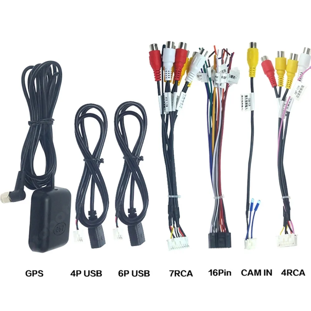Car Head Unit Stereo Wire Harness Kits Bt Radio Gps Hd Multimedia