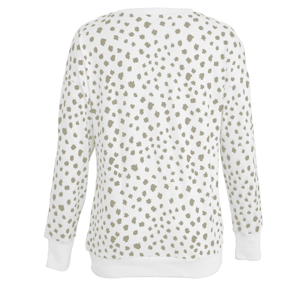 JAYCOSIN вязаный свитер Женский Повседневный пуловер леопардовый принт с длинным рукавом Свободная зимняя одежда женские топы Джемпер Pull Femme 85