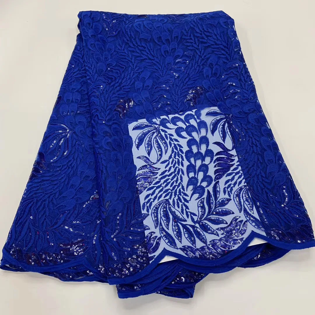Hot Sale Embroidered African Lace Fabric 2020 High Quality French Nigeria Mesh Sequined R3989 | Дом и сад