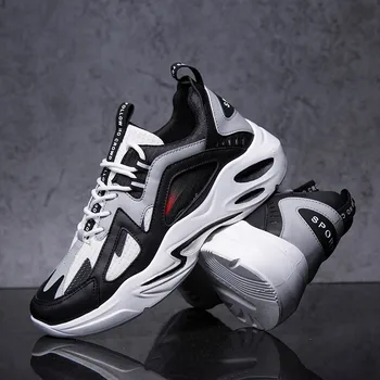 

Men's sports shoes breathable non-slip lightweight air mesh lace wear-resistant shoes Tenis Masculino vulcanized casual shoes