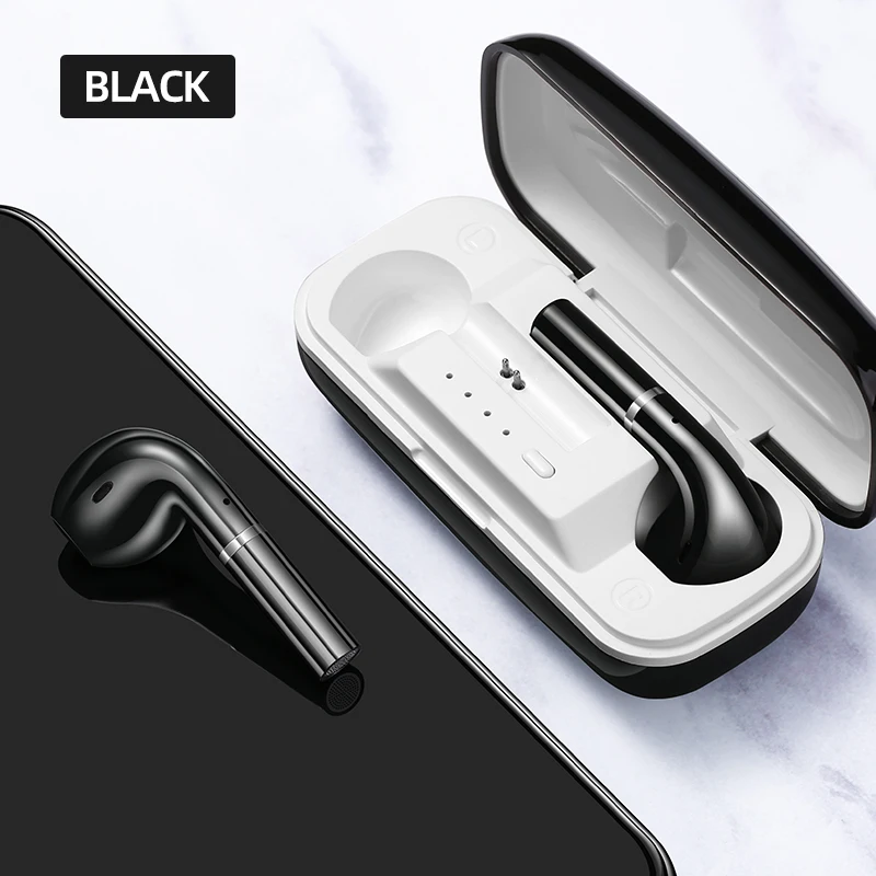 JOYROOM T06MINI TWS наушники Bluetooth 5,0 сенсорное управление Беспроводная стереогарнитура наушники-вкладыши с микрофоном HIFI качество тона - Цвет: Black