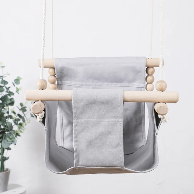 linen baby swing