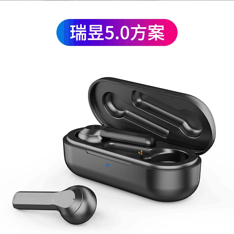 

Cross Border New Style TWS Bluetooth Headset 5.0 Dual Handle Stereo Wireless Earphone Sports Black Science And Technology Headse
