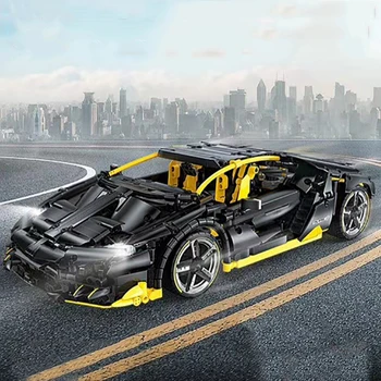 

Technic black Lamborghinis Centenario Roadster 1:12 super sport car building blocks toys for kids gifts
