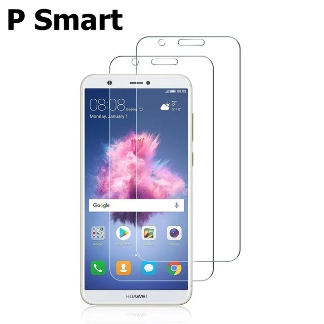 2 шт закаленное стекло для huawei p smart протектор экрана psmart стекло на huawei p smart защитная пленка 6,2" - Цвет: p smart