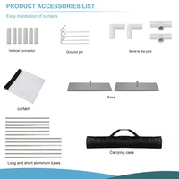 120 inch Portable Projector Screen + Frame Stand 120inch Movie Video Projection Screen Fabric 2K 4K Full HD 3D Outdoor Curtain - Image 5
