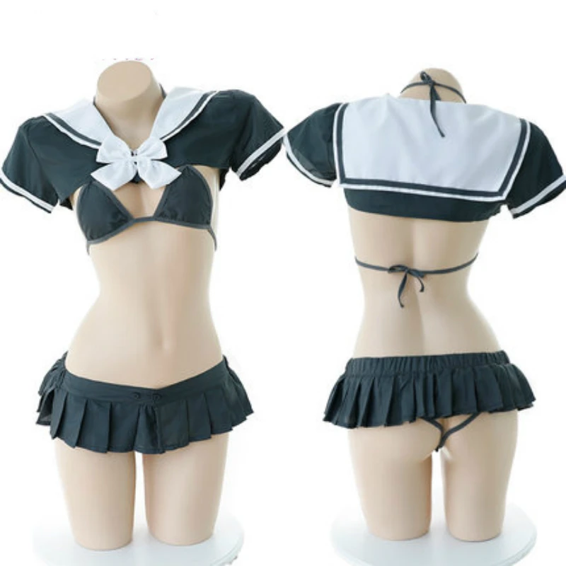 CHICTRY Schuluniform Mädchen Bekleidung Set Japanischen Uniform Anzug Karierter Mini Rock & Mantel & Hemd & Krawatte Karneval Cosplay Verkleidung