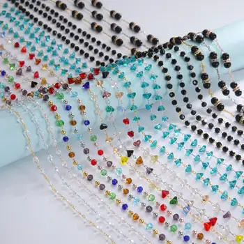 

Teamer Blue Crystal Chain for Glasses Chic Beads Chain for Mask Neck Holder Sunglasses Straps Reading Eyeglasses Lanyards