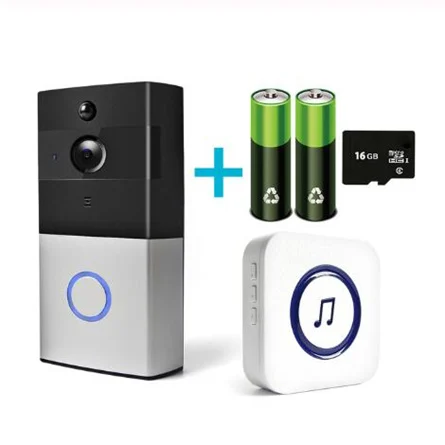 Tuya WiFi видео дверной звонок с аудио домофон обнаружения движения Поддержка Amazon Alexa Echo Show Google Home хром литой Голосовое управление - Цвет: Pack 4