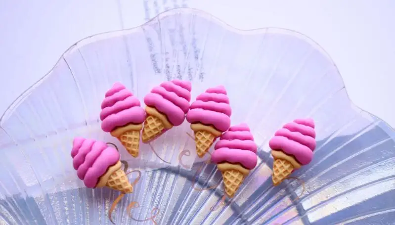 Ice Cream Cones Miniature Waffle Cone 1/6 Scale Sweet Decoden Cabochons 15  X 19mm Resin Kawaii Sweets UK Seller 