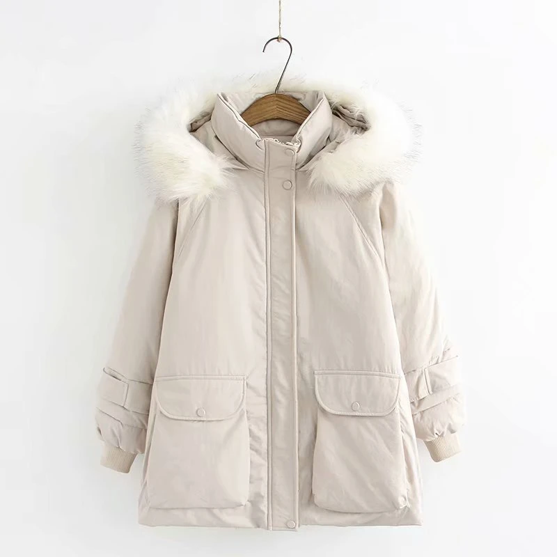 Plus Size Women's Winter Coats Hooded Oversized Outwear Female Vintage Casual Tops women winter coat women winter parkas