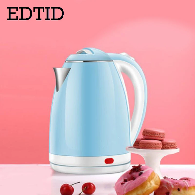 EDTID Электрический чайник из нержавеющей стали 1.8л, бытовой Быстрый ...