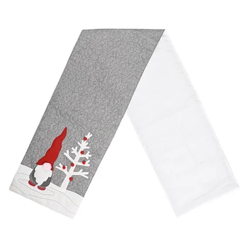 

1 Pcs Santa Claus Table Runner for Christmas Holidays Party Dining Table Decorations