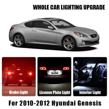 

License Plate Reverse Light White Car LED Parking Bulbs For 2010-2012 Hyundai Genesis Coupe Turn Signal Lamp Interior LED Light