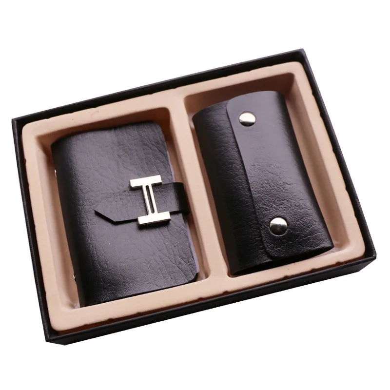 

Manufacturers Direct Selling Creative Wallet Card Holder Key Wholesale Customizable Business Gift Set Customizable Logo Currentl
