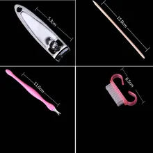 Новинка 8 шт профессиональный маникюрный набор длинные пилочки для ногтей кисти для ногтей набор инструментов для красоты MS88