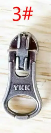 as photo 10pcs 10 шт./партия YKK металлический слайдер для нейлона/катушки водонепроницаемый молния Замена Ремонт FIX Швейные аксессуары - Цвет: as photo 10pcs