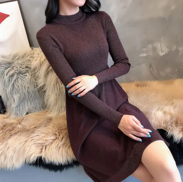 Top Cotton Half Solid Jumper Pullover Feminino 9487 New Women's Dress With Bright 52- 2 / F, 6 Rows, 3 Shelves