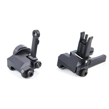 

Tactical KAC Style 300M Flip Up Iron Sight Folding Front Rear Sight Airsoft Sights