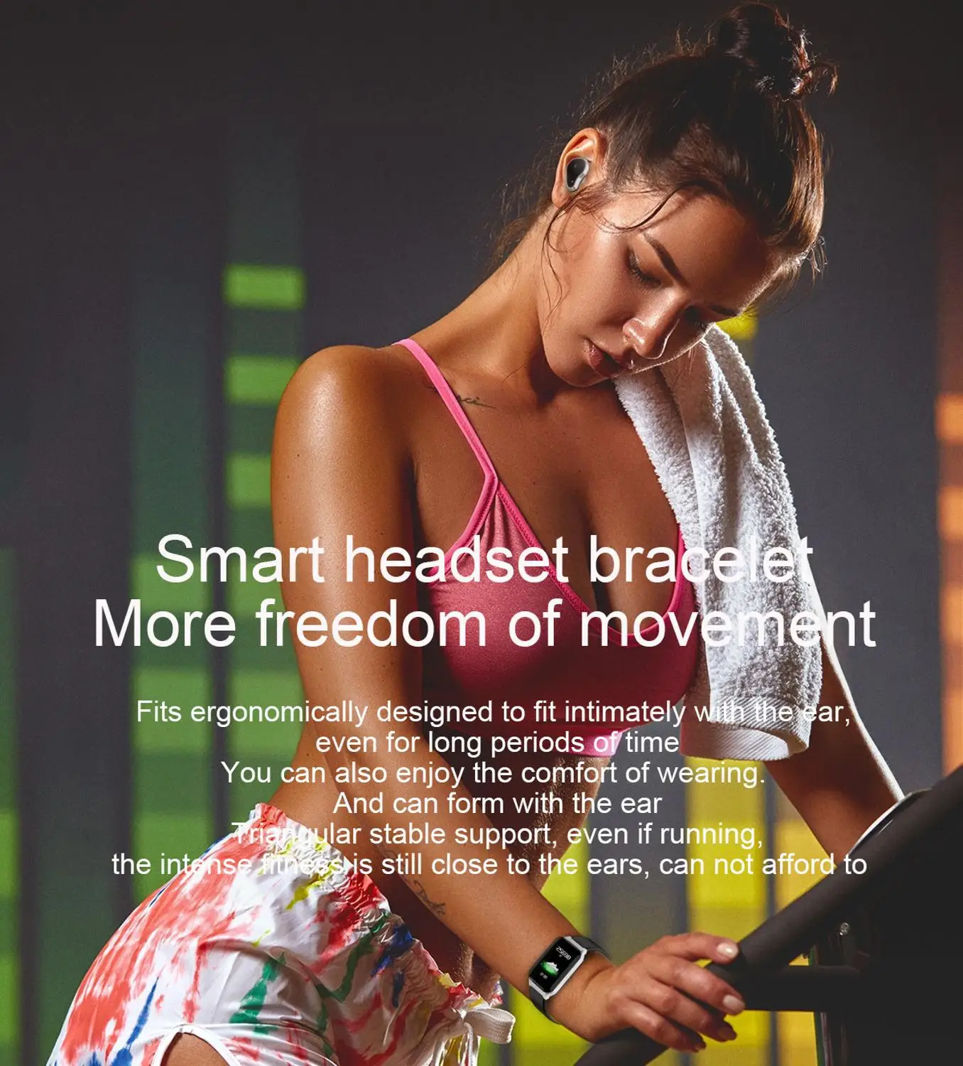 Smart Watch Men Women Smartwatch For Android IOS heart rate blood pressure watch Bluetooth headset two-in-one Band Smartwach