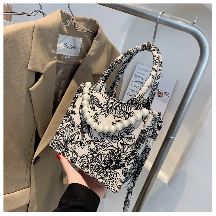 2021 Fashion Luxury Designer Handbag Brand Bag Purses and Handbags for Women Shopper Jacquard Embroidery Beach Shoulder Tote Bag