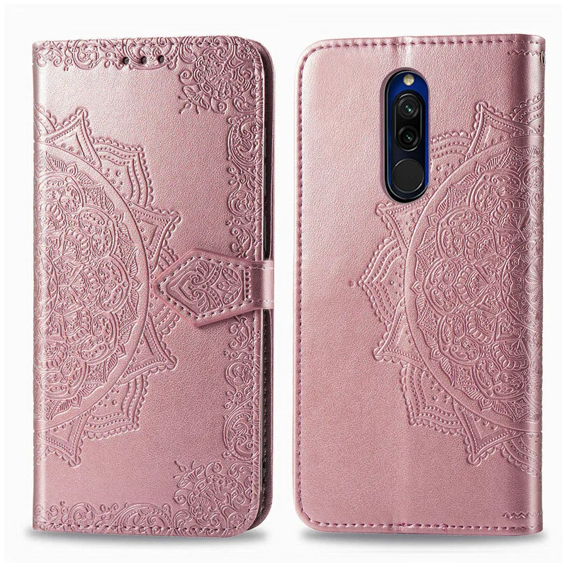 Чехол-футляр с крышкой с рисунком цветов Чехол для спортивной камеры Xiao mi Red mi 8 8A 7 7A 6 6A Note 7 6 8 Pro 5 Plus 8T K20 mi 9 9T SE 8 9 Lite 10 CC9 Pro mi A3 кожаный чехол s