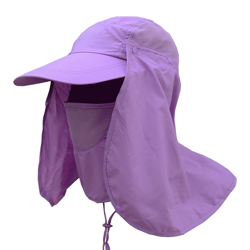 360°Outdoor UV Protection Ear Flap Neck Cover Sun Hat Cap Fishing Hunting Hiking