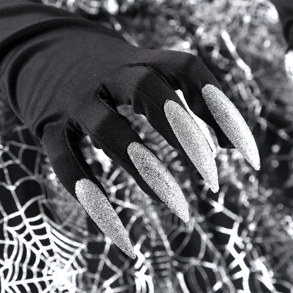 Unisex Adults Long Gloves Halloween Fingernails Gloves Long Nails