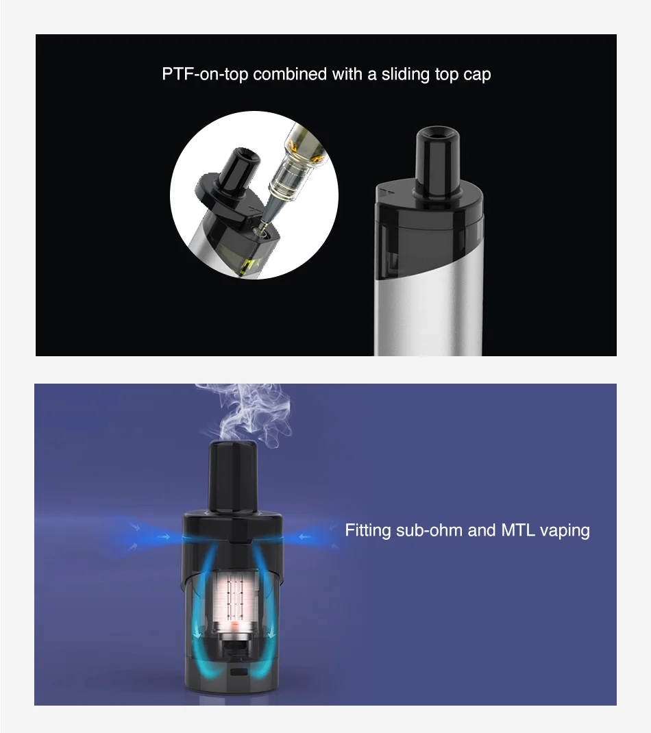 2~ 10 шт./лот Vaporesso Podstick Pod 2 мл емкость электронная сигарета 1.3ohm и 0.6ohm Pod Fit Vaporesso Podstick Kit Vape электронная сигарета