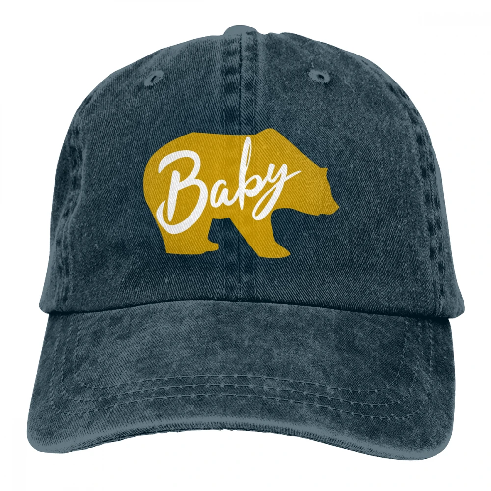 Детский медведь Casquette глубокий Хизер унисекс Мужские Женские джинсовые бейсболка с ремешком кепки Регулируемый Гольф папа шляпа