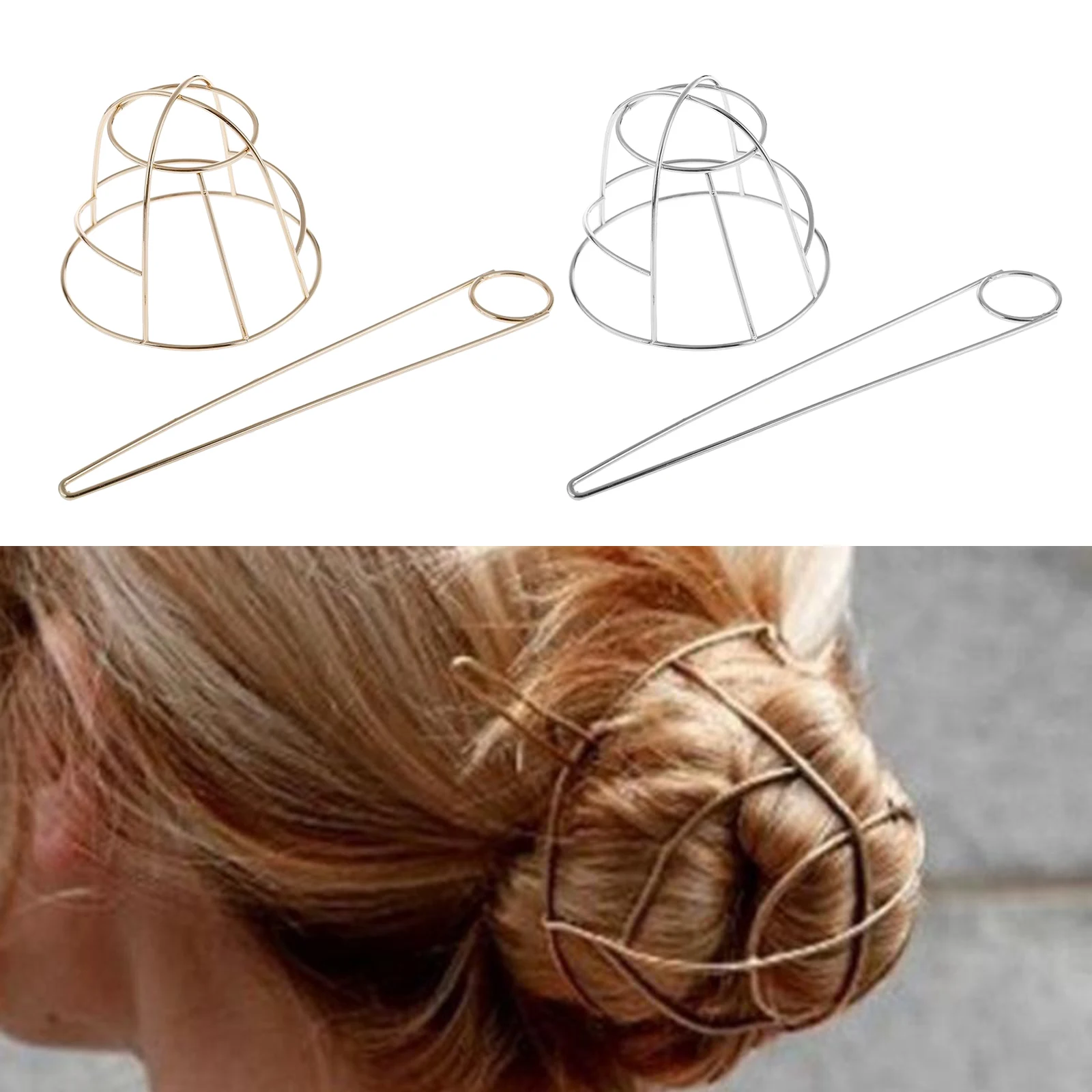 Womens Hair Pins Bun Cage Minimalist Bun Holder Cage Hair Stick Ladies Girl Hair Accessories Hair Jewelry Womens Hair Pins Bun Cage Minimalist Bun Holder Cage Hair Stick Ladies Girl Hair Accessories Hair Jewelry