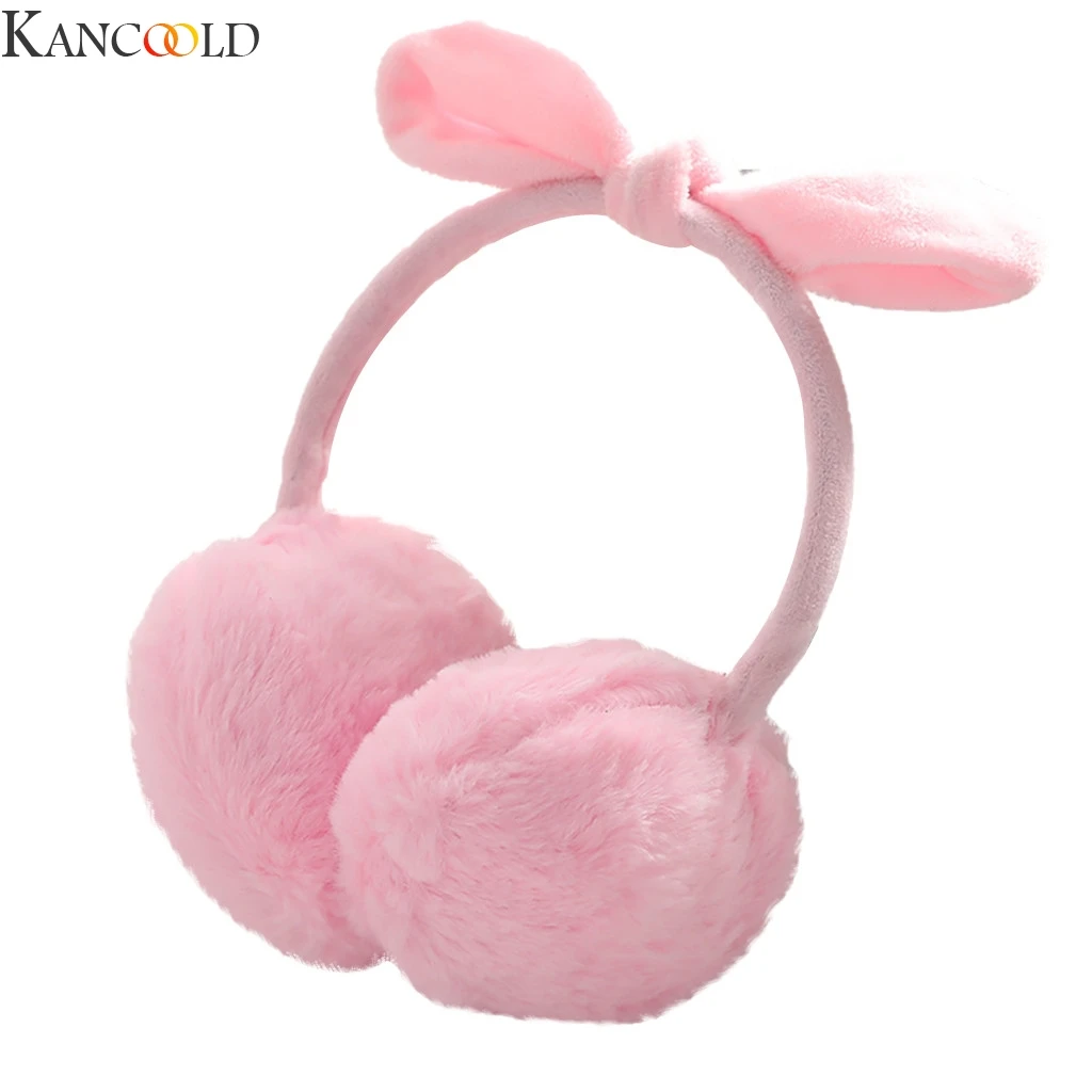 KANCOOLD Plush Female Winter Earmuff Warm Ear Muffs Headphones Girls Earmuffs Bow design Ear protection earmuff Comfortable