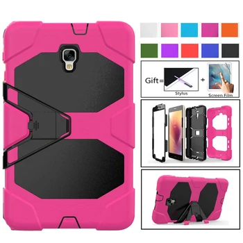 

For Samsung Galaxy Tab A 8.0 2017 T380 T385 Case Kids Safe Armor Shockproof Heavy Duty SiliconPC Stand Cover For SM-T380 SM-T385