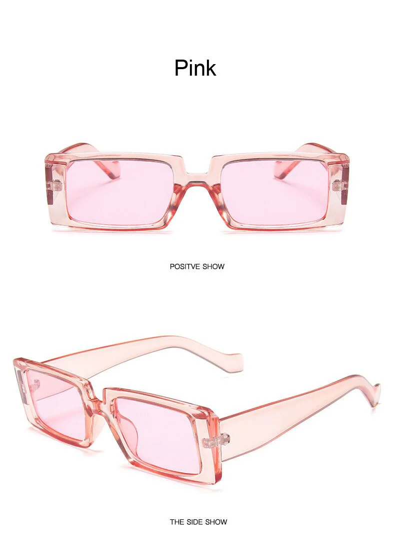 oversized sunglasses Fashion Square Sunglasses Women Brand Designer Mirror Female Sun Glasses Retro Candy Colors Small Frame Travel Oculos De Sol rectangle sunglasses