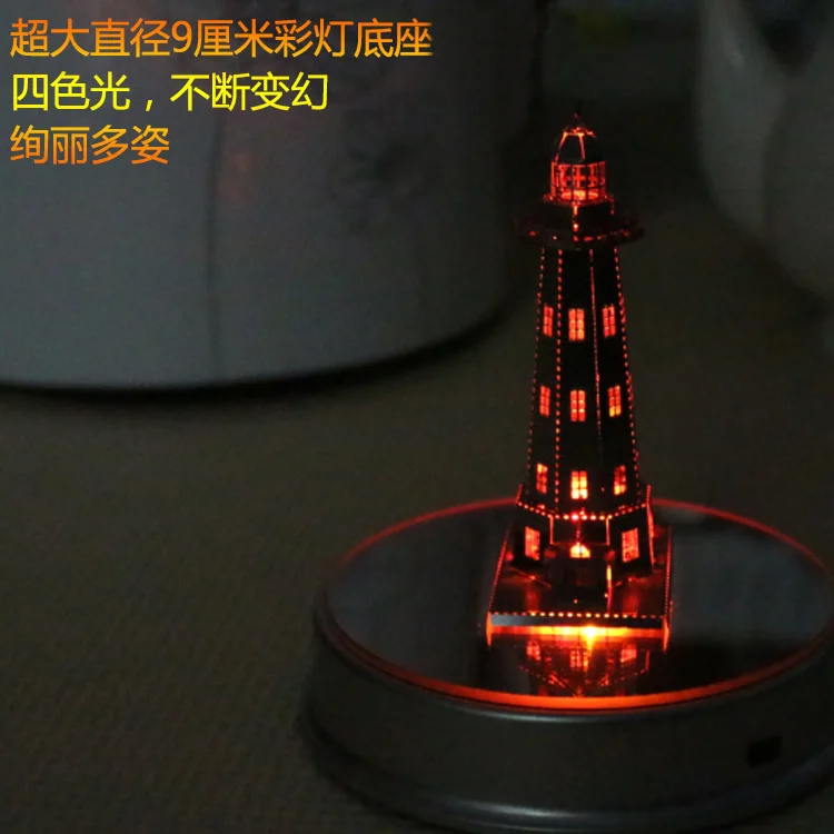 Рокфеллер Плаза 3D металлическая головоломка Diy ремесла мини-строительство Movelty огни детские развивающие игрушки домашний декор взрослые Пазлы