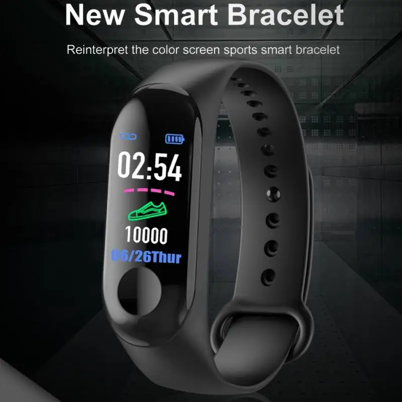 M3 Plus Smart Bracelet  M3 Pro Sport Watch Wristband Fitness Tracker Heart Rate Blood Pressure Health Waterproof Smart Watch