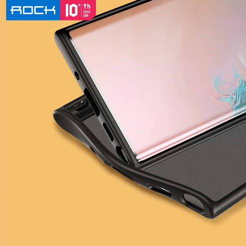 Защитный чехол ROCK для samsung Galaxy Note 10+ Plus, чехол из ТПУ+ ПУ, защитный чехол для Galaxy Note 10 Plus