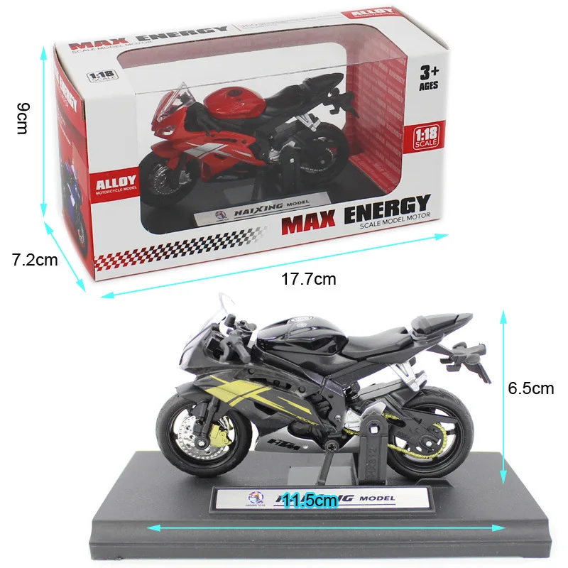 1: 18 Сплав мотоцикл детская игрушка модель автомобиля украшение подарок
