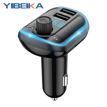 

Car FM Transmitter Wireless Bluetooth Stereo Dual USB U Disk TF Card Reader MP3 Player Audio blue Flash car charger mp3 player