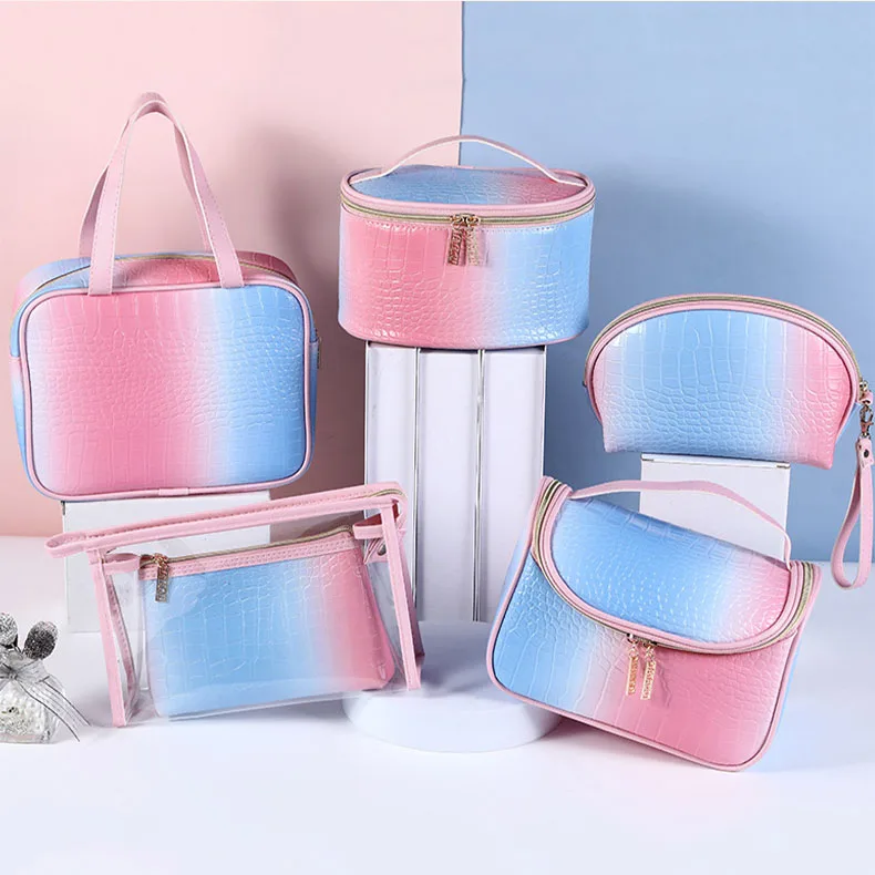 

Fashion Colorful Cosmetic Box Portable Travel Makeup Pouch Waterproof Wash Bag Toiletries Lipstick Storage Holder Organizer Case