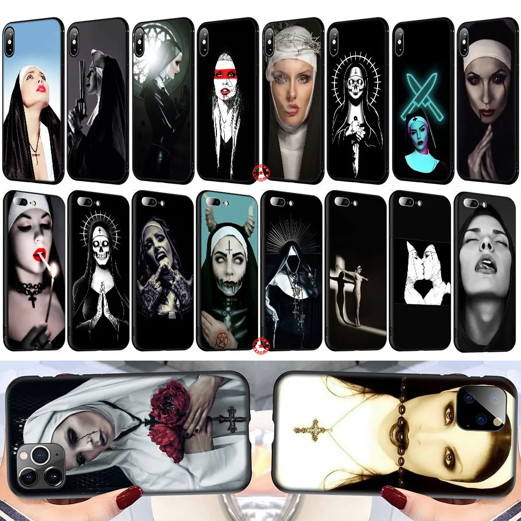 Мягкий силиконовый чехол Y70 Sister nun для iPhone 11 Pro XS Max XR X 8 7 6 6S Plus 5 5S SE | Мобильные