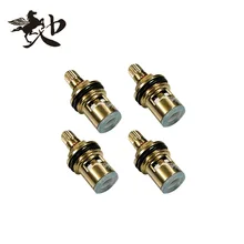 Одиночный золотой для раковины кухонный кран для моющей машины медный клапановый элемент быстро открывающийся кран оснастки пружинный медный Керамический чип Valv