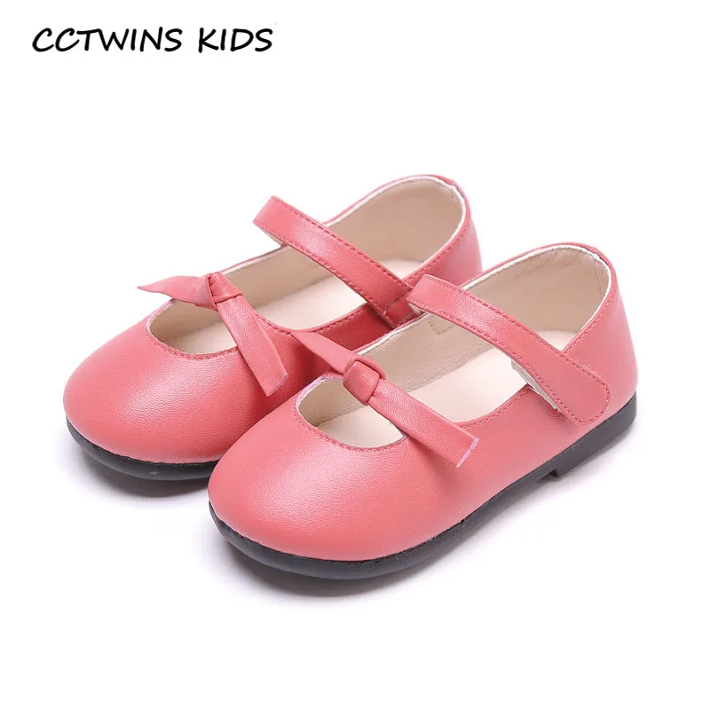CCTWINS/детская обувь; коллекция года; сезон весна; Праздничная обувь с бабочками для девочек; модная детская обувь принцессы на плоской подошве; Брендовая обувь Mary Jane; GM2522 - Цвет: Rose