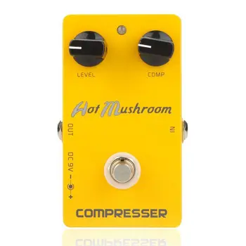 

Caline CP-10 Compressor Guitar Effect Pedal Hot Mushroom Aluminum Alloy Housing Ture Bypass Orange