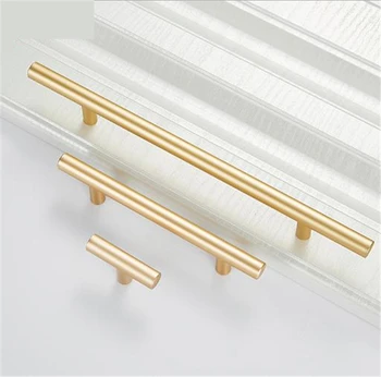 Nordic Black Gold Cabinet Handles Solid Aluminum Alloy Kitchen Cupboard Pulls Drawer Knobs Furniture Handle Hardware decoration