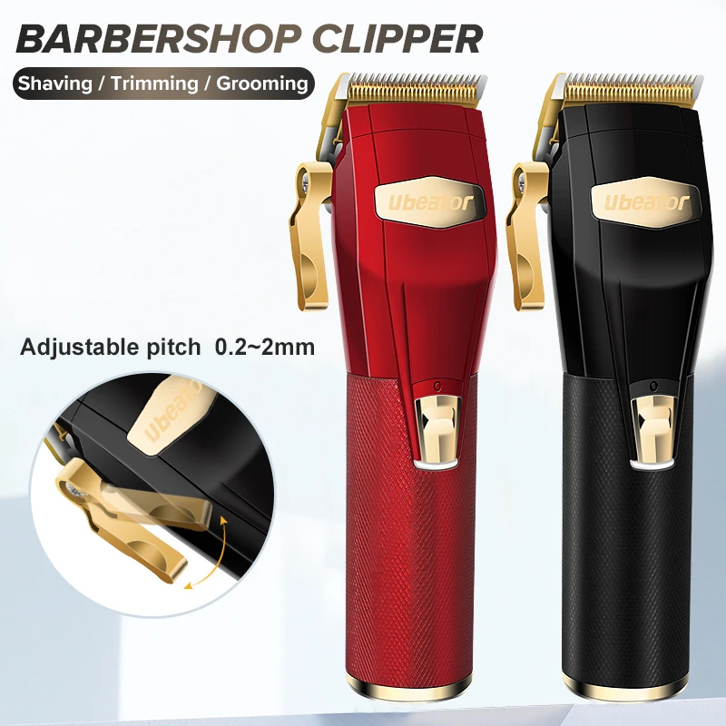 red black Barbershop Cutter Hair Cutting Machine Haircut Cordless