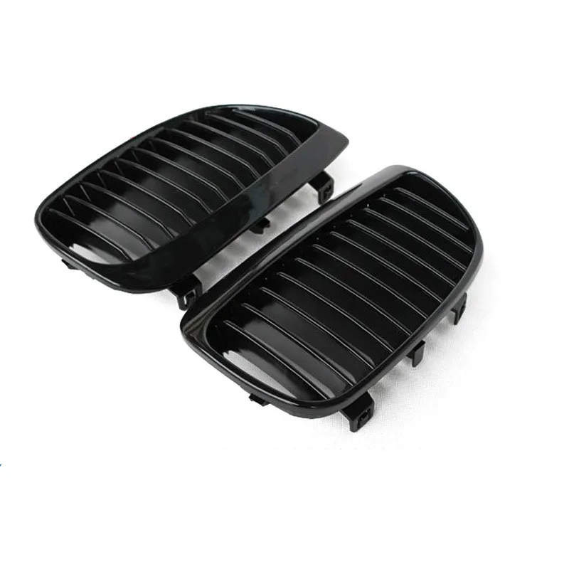 

Modified Racing Grills single-line bright black matte black front air intake grille, Fit For BMW old 1 series E81E87